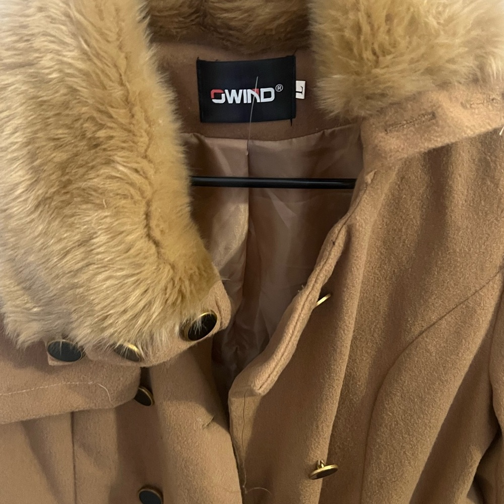 CAMEO Tan Teddy Jacket with Plush Collar